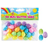 Mini Glitter Easter Eggs 40 Pack - Kids Party Craft