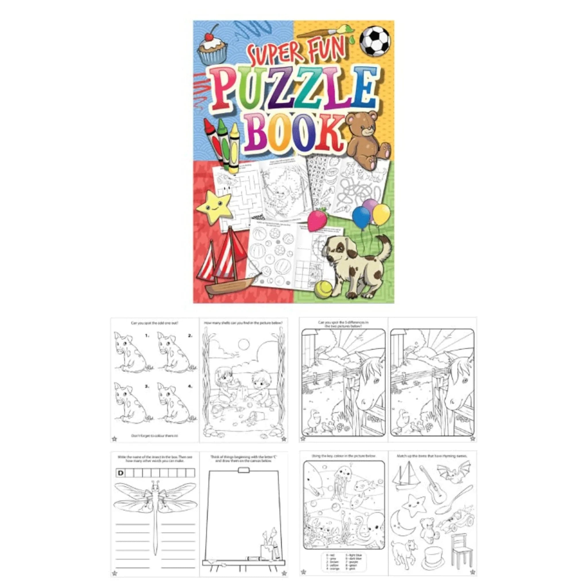 Mini Puzzle Book (10.5x14.5cm) - Kids Party Craft