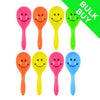 Mini Smiley Face Maracas Bulk Buy (Choose Quantity) - Kids Party Craft