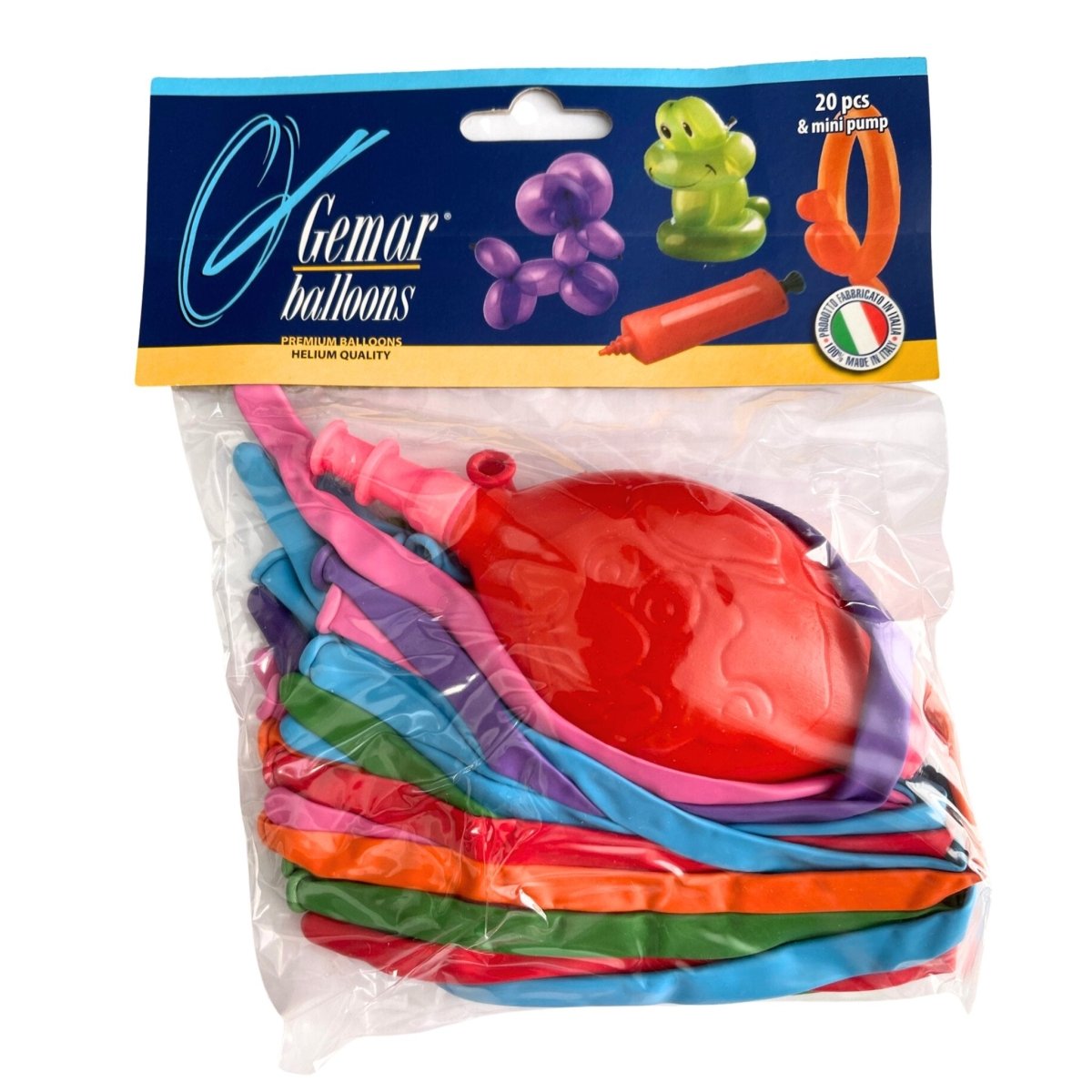 Modelling Balloons With Mini Pump (20 pack) - Kids Party Craft