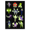 Monster Glow in the Dark Tattoo Sheet - Kids Party Craft