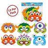 Monster Masks 12 Pack - Kids Party Craft