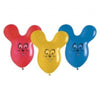 Mouse Shape Balloons With Faces - 4 Pack - Kids Party Craft