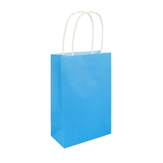 Neon Blue Paper Party Bags - Kids Party Craft