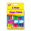 Neon Finger Paints (6 Assorted) - Kids Party Craft