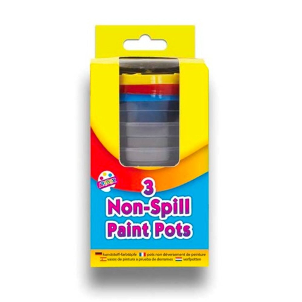 Non-Spill Paint Pots 3pk - Kids Party Craft