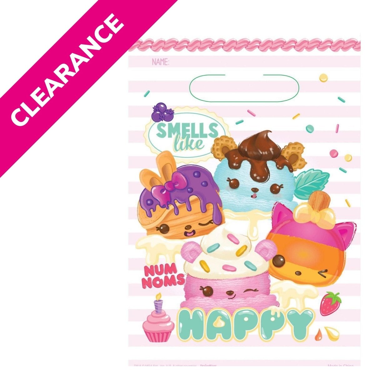 Num Noms Loot Bags pk8 - Kids Party Craft