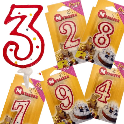 Numbered Wax Candles - Kids Party Craft