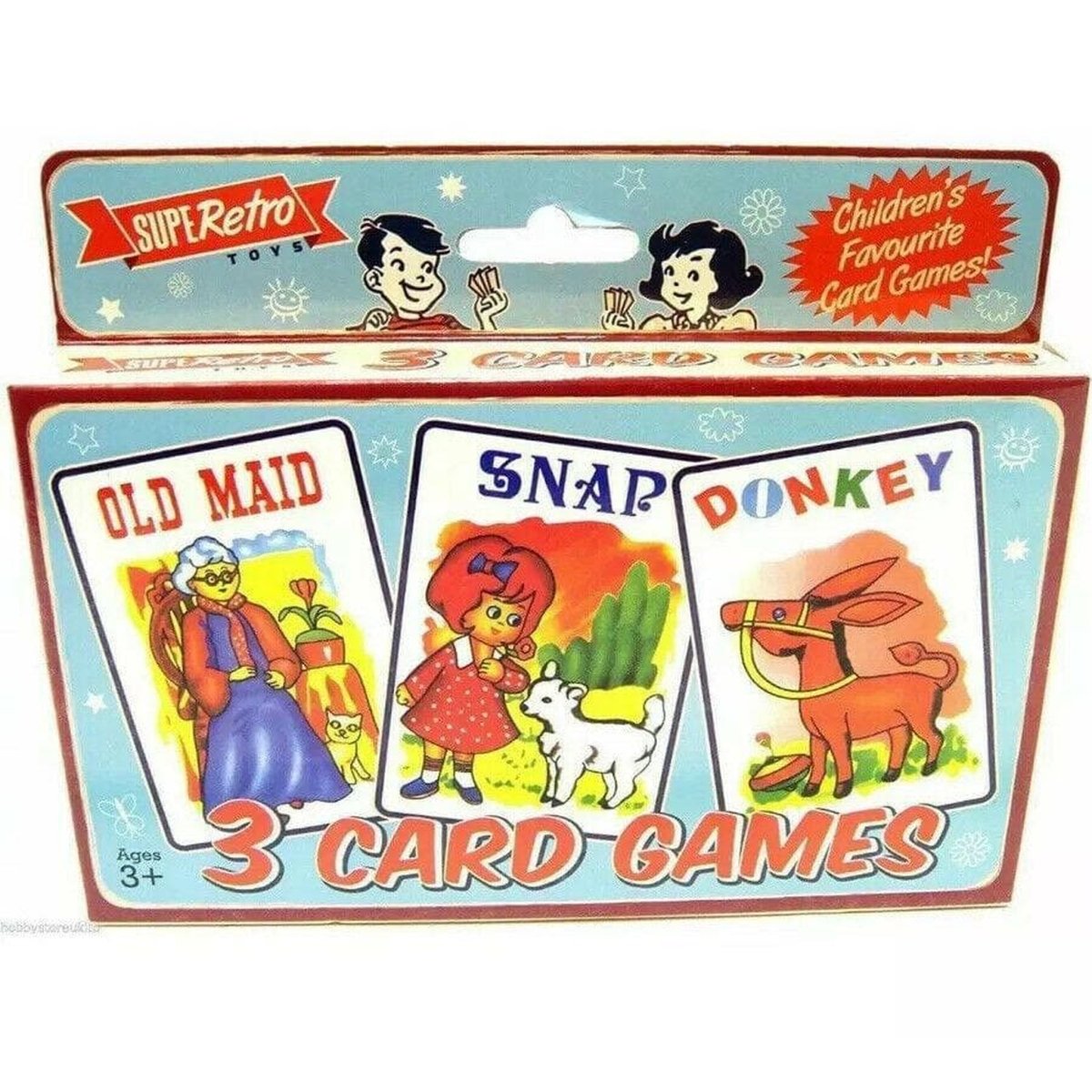 Pack of 3 Children's Classic Card Games - Kids Party Craft