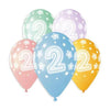 Pastel Number 2 Birthday Balloons - 10 Pack - Kids Party Craft