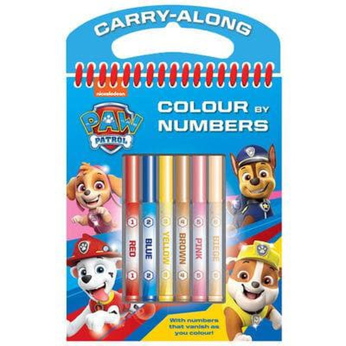Paw Patrol Colour by Numbers - Kids Party Craft