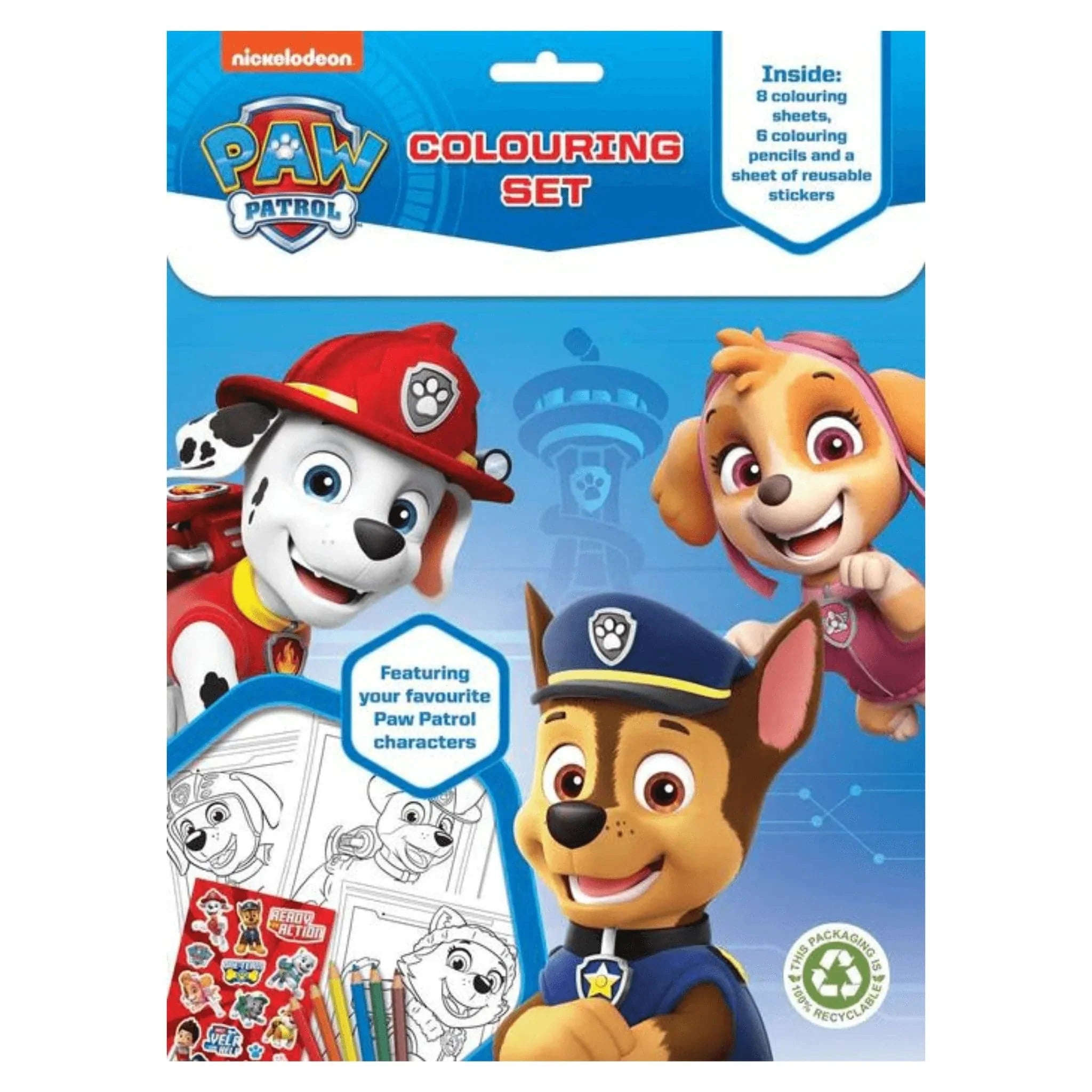 Paw Patrol Colouring Set - Kids Party Craft