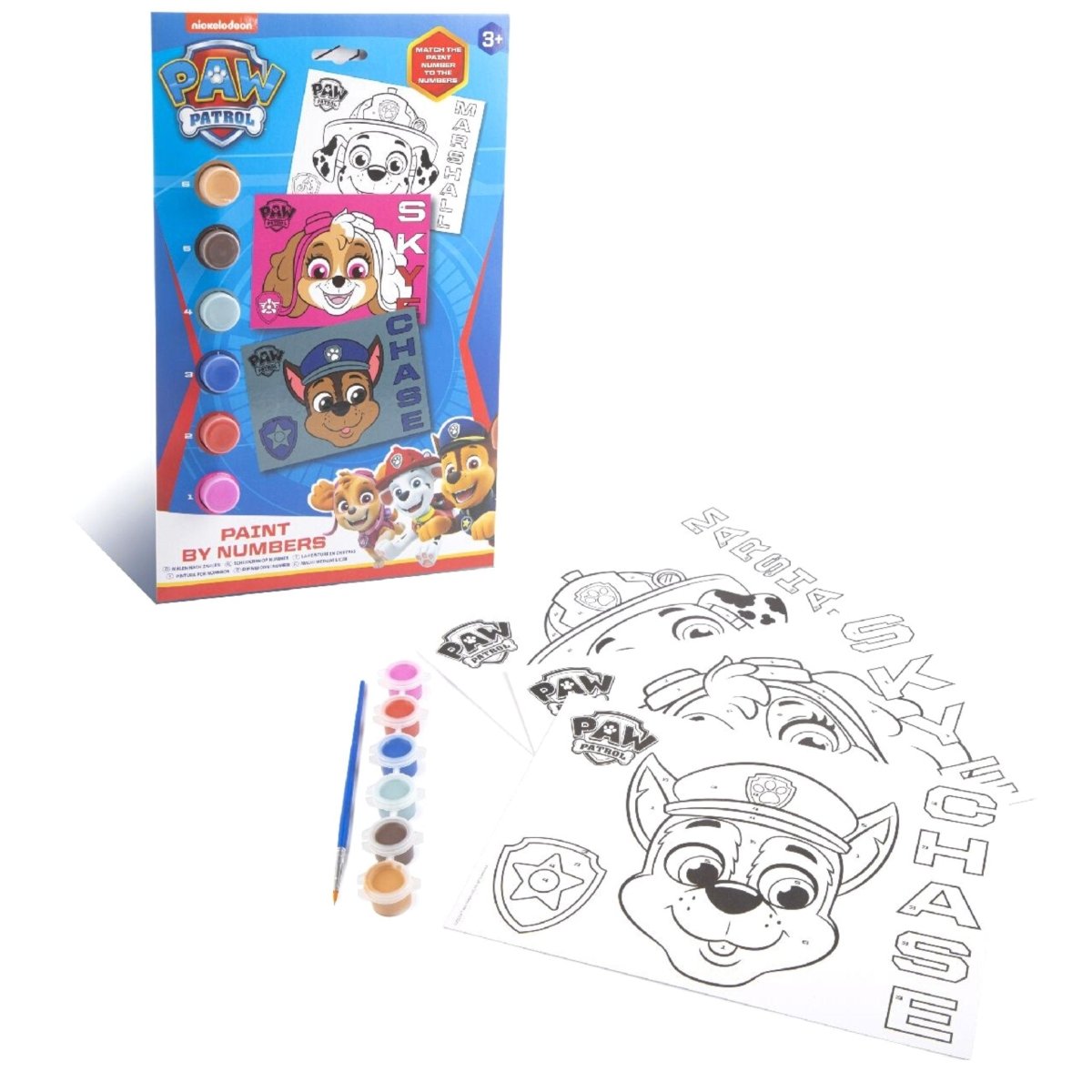 Paw Patrol Paint By Numbers - Kids Party Craft