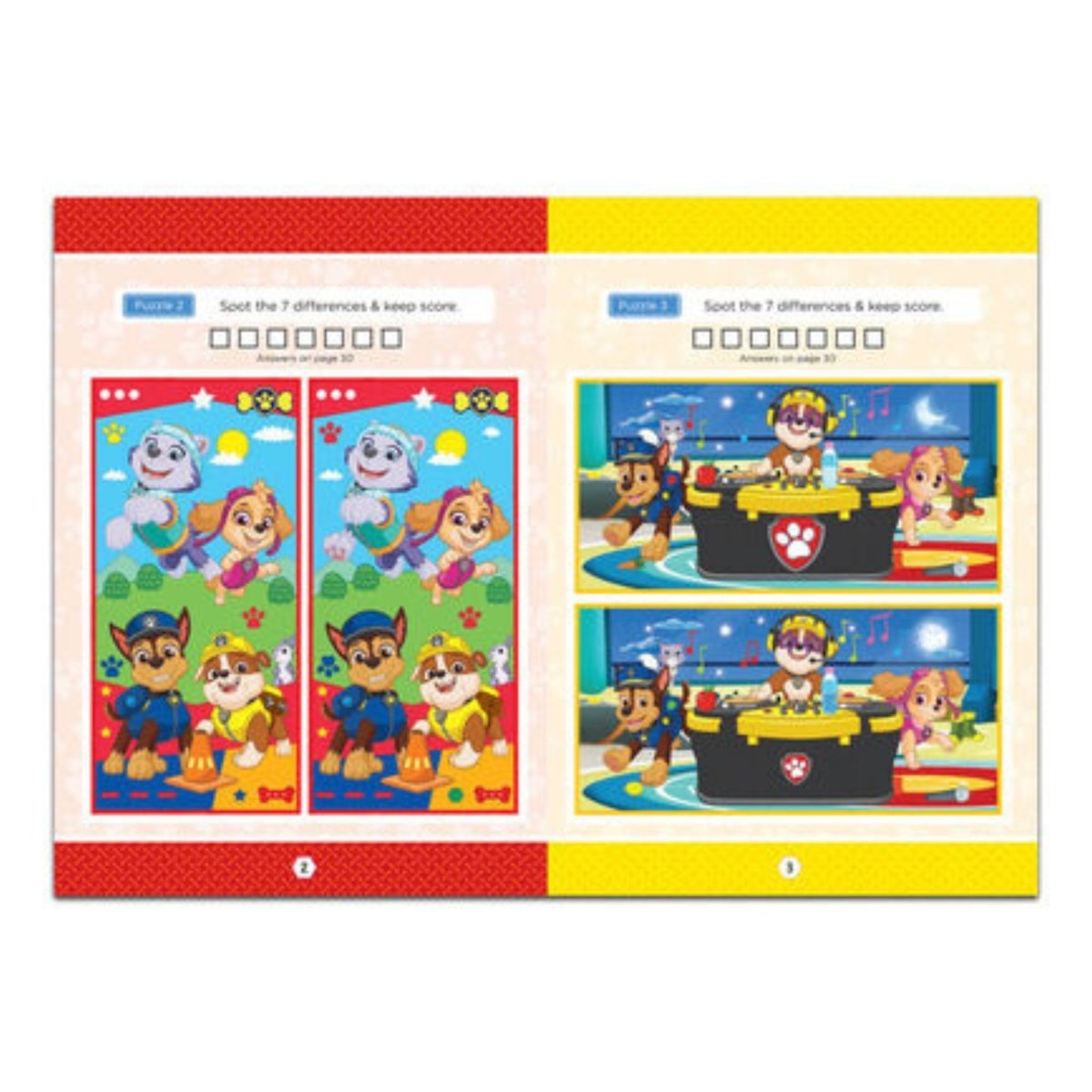 Paw Patrol Spot the Difference Book - Kids Party Craft