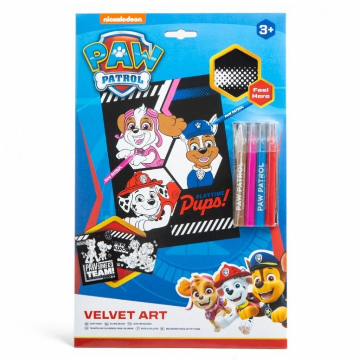Paw Patrol Velvet Art Set - Kids Party Craft