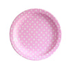 Pink Polka Dot Party Plates - 16 Pack - Kids Party Craft