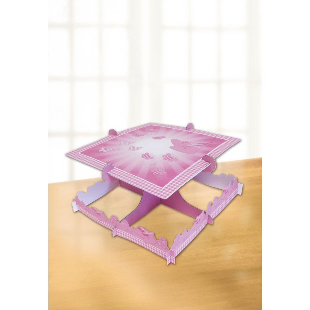 Pink Reversible Cake Stand - Kids Party Craft