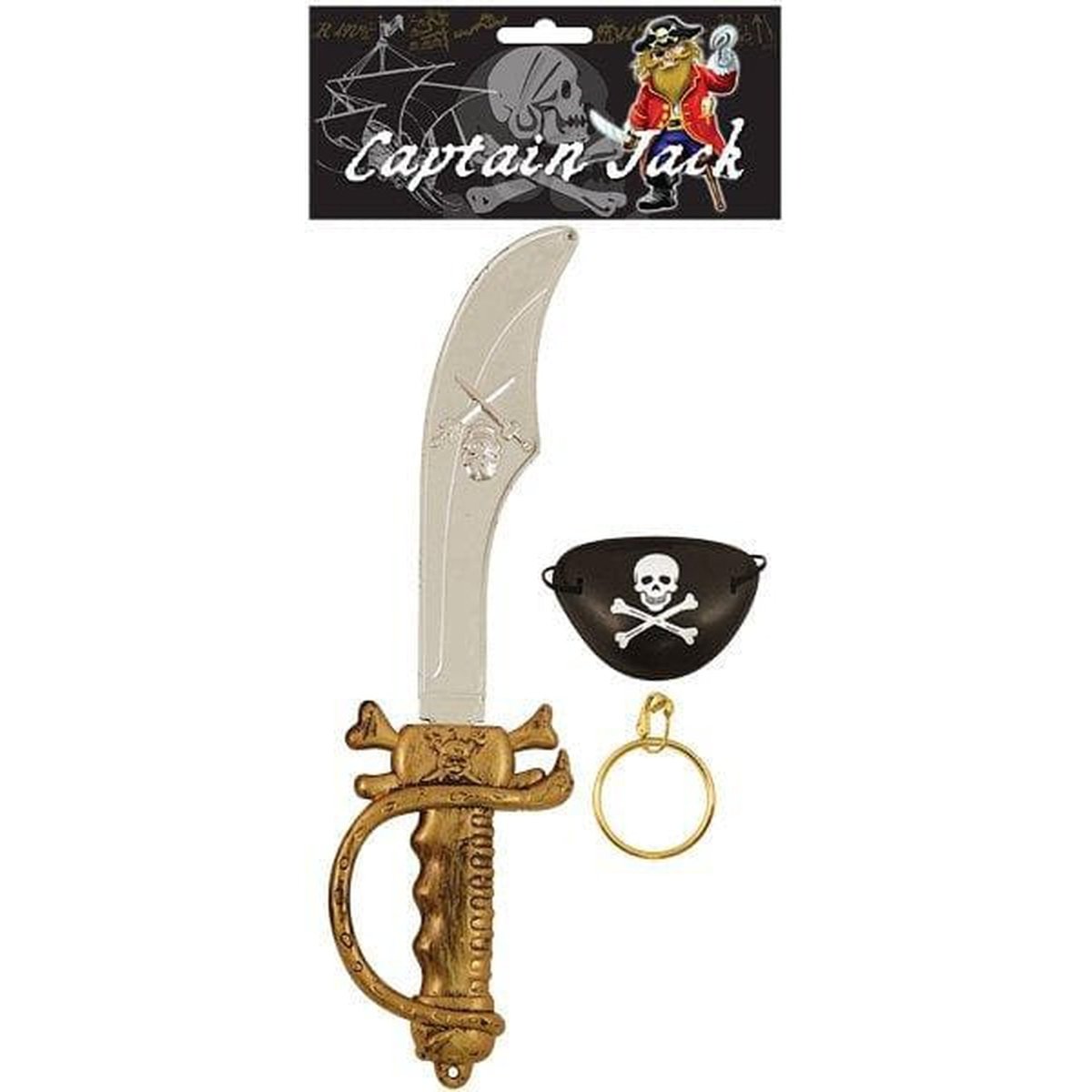 Pirate Cutlass Sword and Accessories Set - Children's Fancy Dress - Kids Party Craft