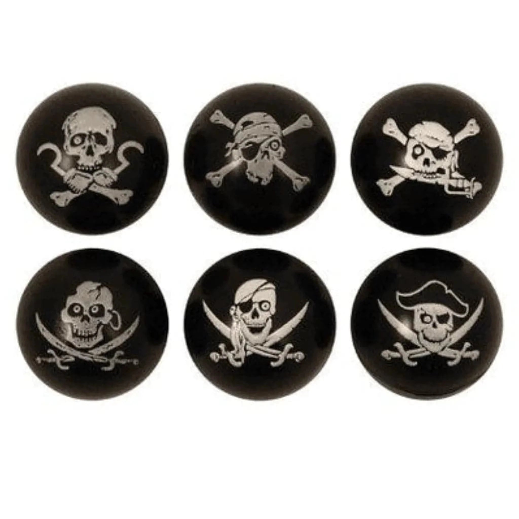 Pirate Skull and Crossbones Bouncy Balls / Jet Balls (3.3cm) - Kids Party Craft