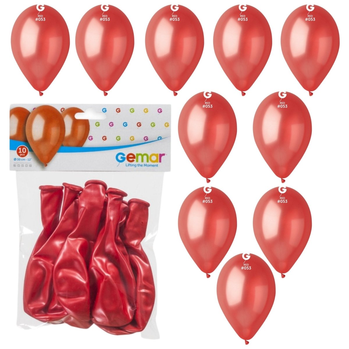 Plain Red Balloons (10 pack) - Kids Party Craft