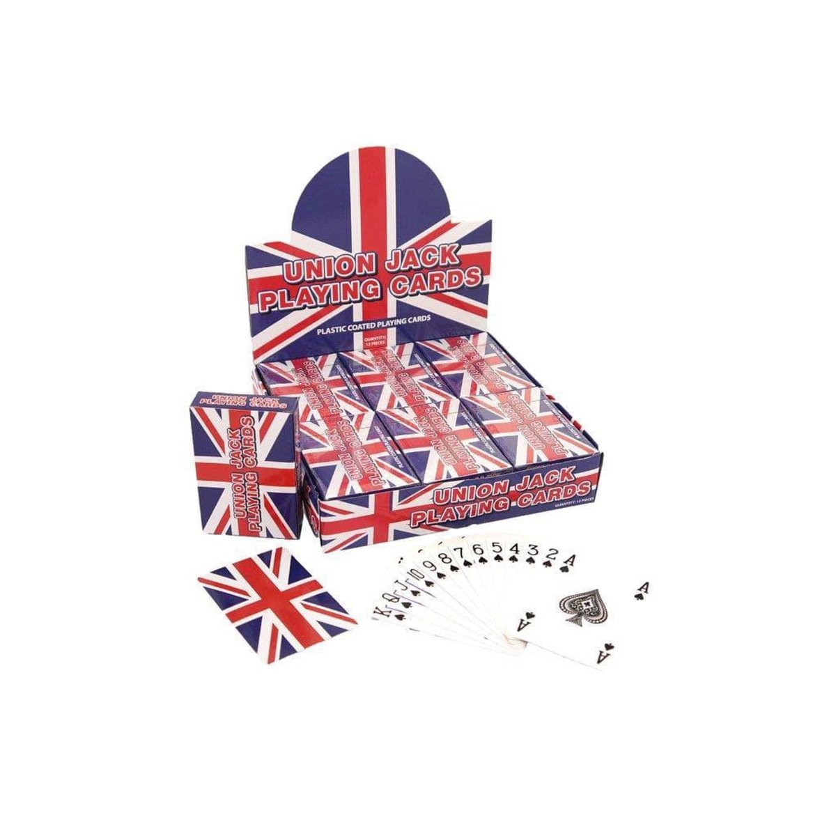 Plastic Coated Union Jack Playing Cards - Kids Party Craft