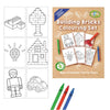Play Bricks A6 Colouring Set Eco Friendly - Kids Party Craft