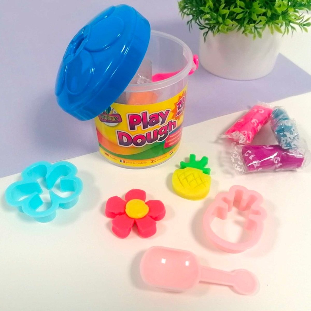 Play Dough Set (12 Pieces) - Kids Party Craft