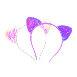 Pretty Sequins Ears Headband - Kids Party Craft