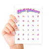 Princess Nail Art Sticker Sheet - Kids Party Craft
