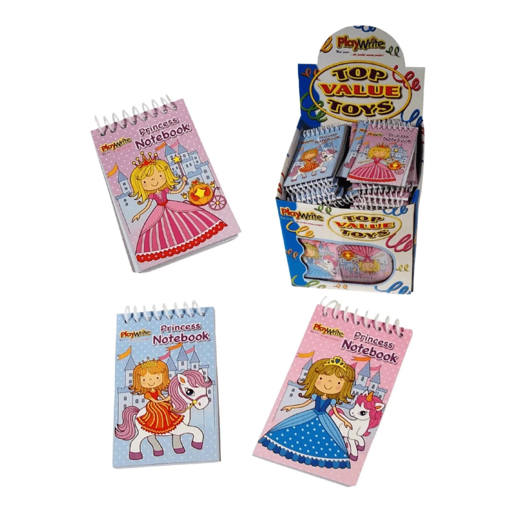 Princess Spiral Notebook 9.5x5.5cm - Kids Party Craft