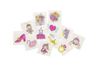 12 Pieces Princess Tattoos