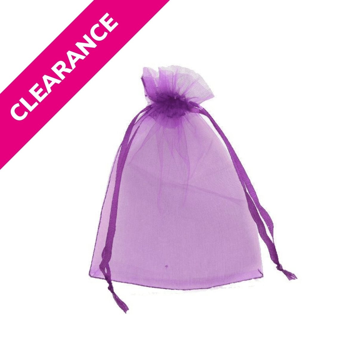 Purple Organza Bag - Kids Party Craft