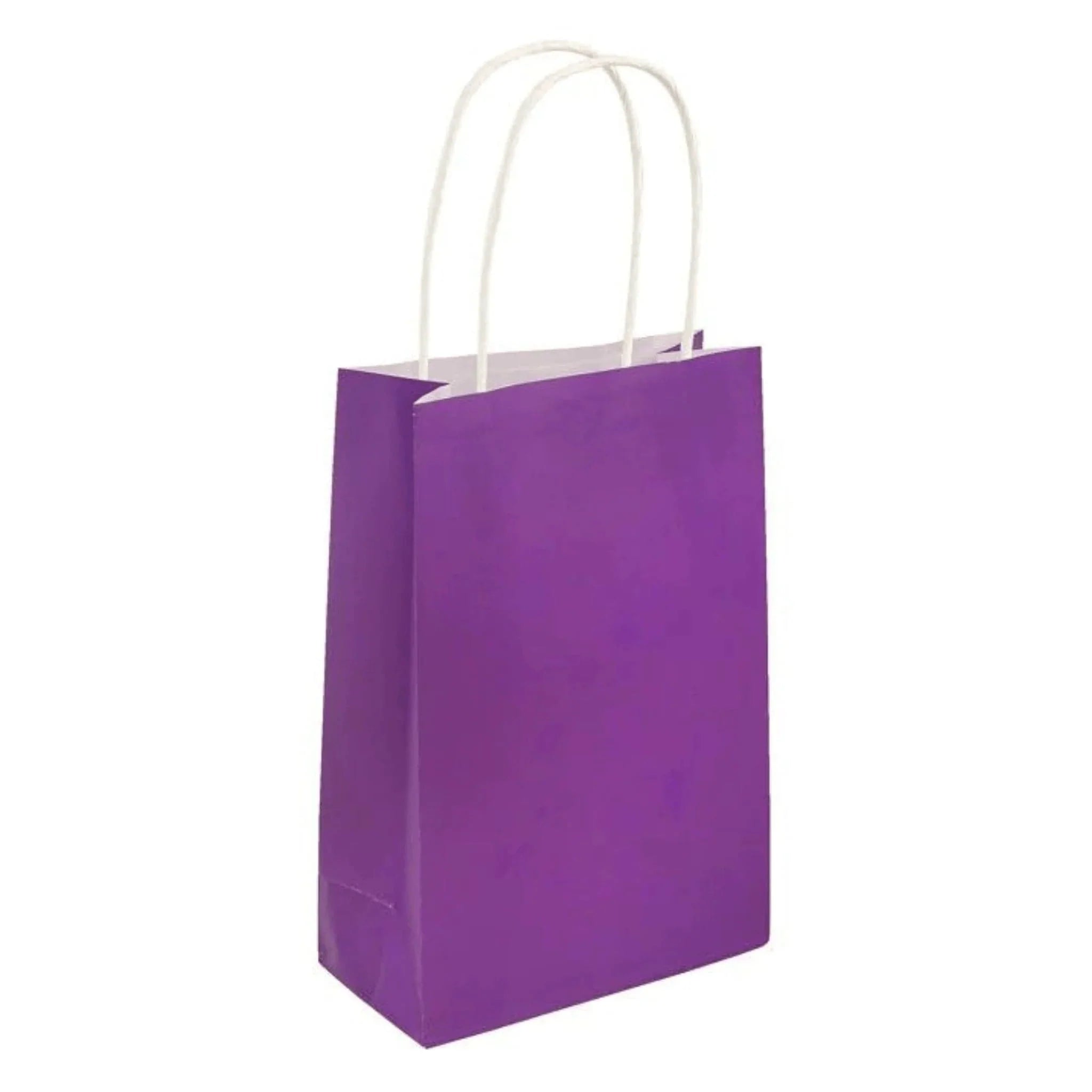 Purple Paper Party Bags - Kids Party Craft