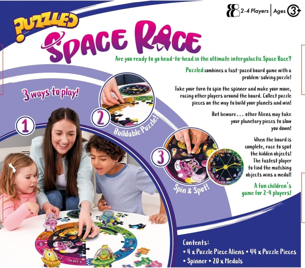Puzzled Space Race Game - Kids Party Craft