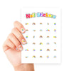 Rainbow Nail Art Sticker Sheet - Kids Party Craft