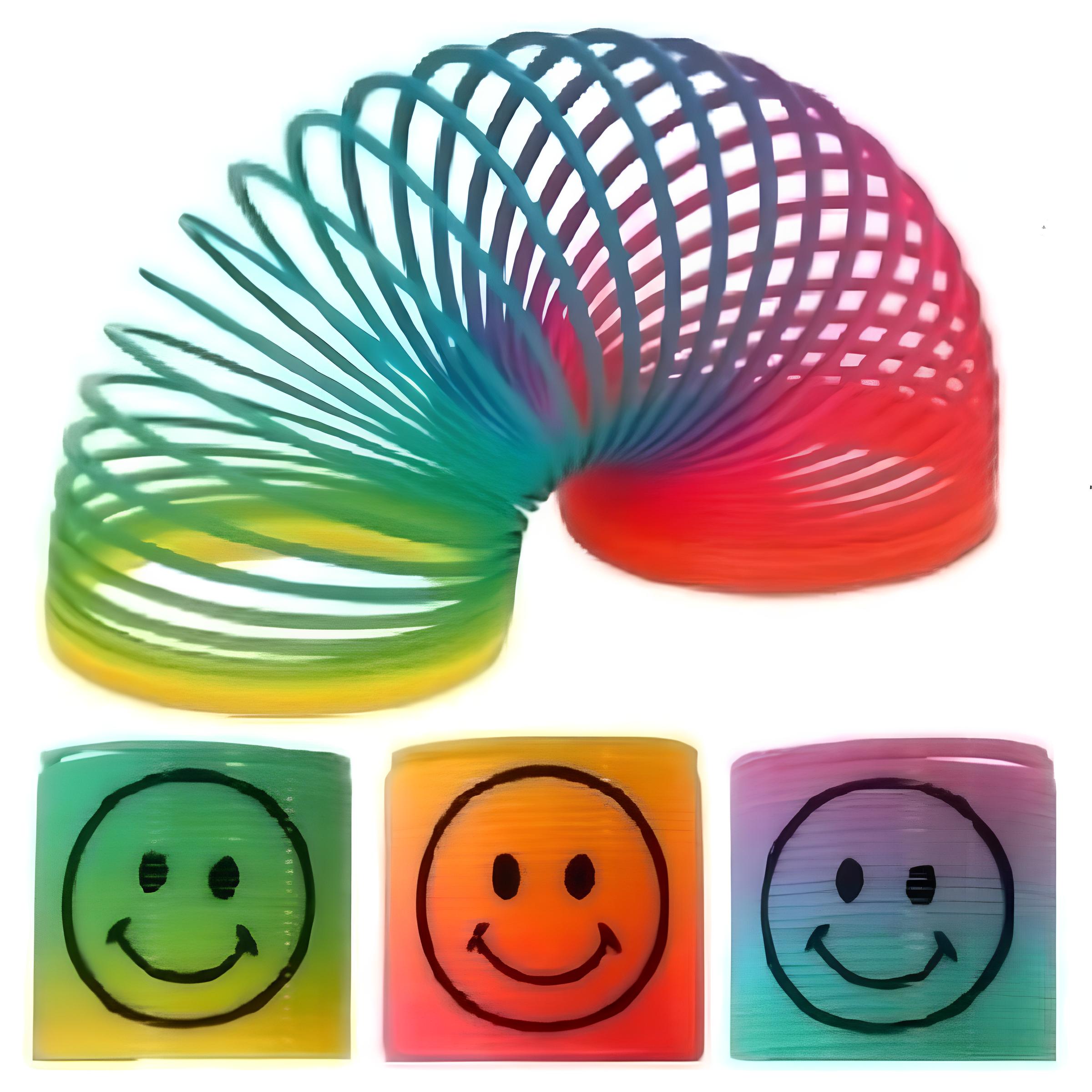 Smiling Spring Toy Rainbow Smile Mini Spring - Kids Party Craft | Kids Party Craft
