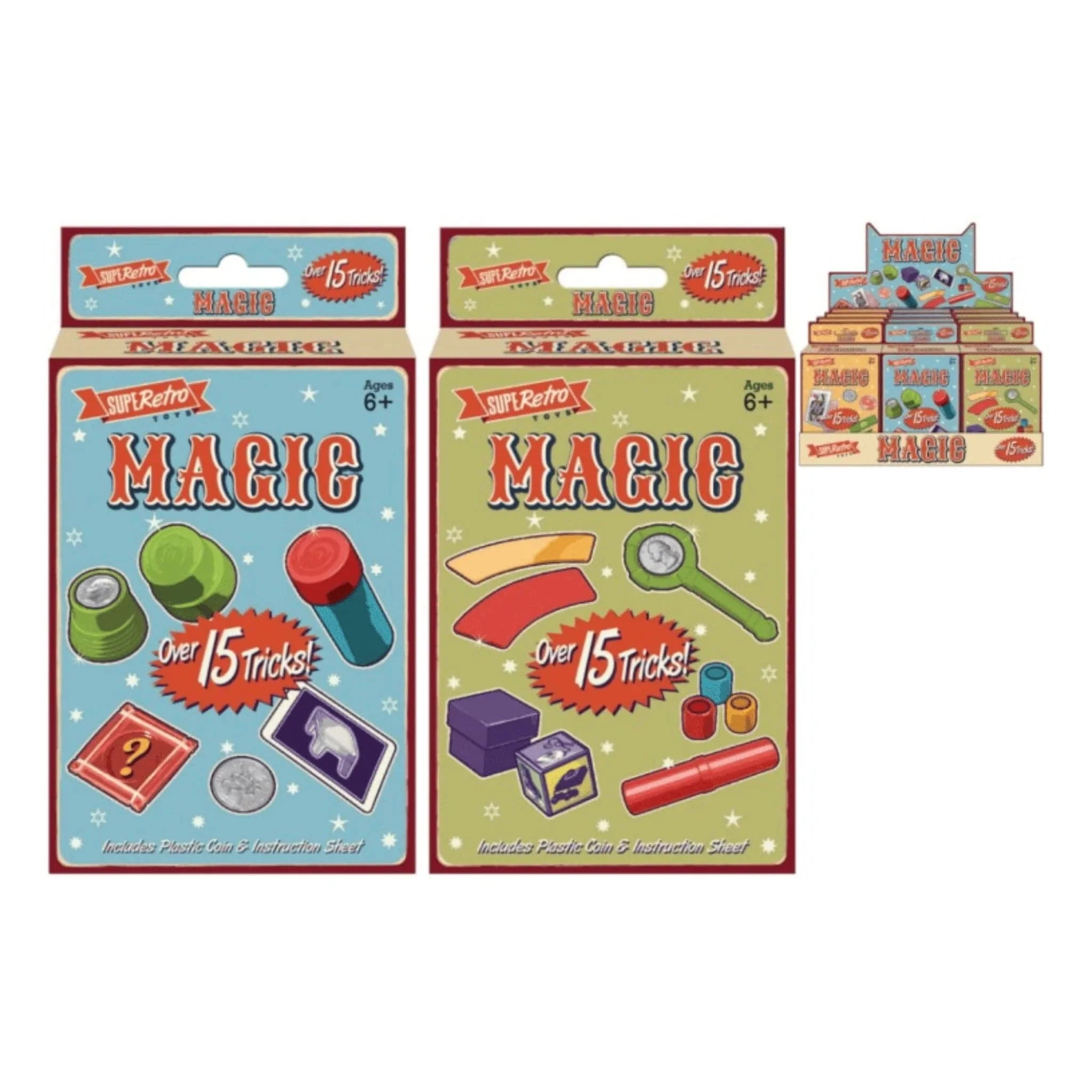 Retro Magic sets 15 Tricks Per Box - Kids Party Craft