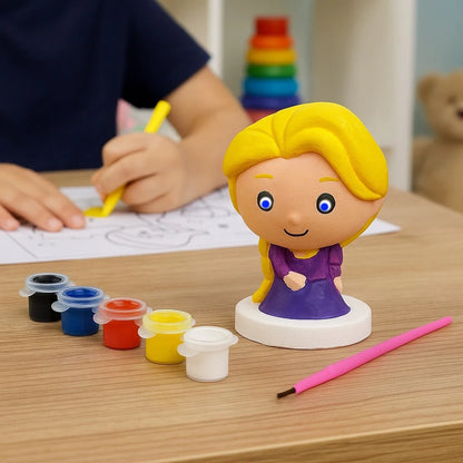Paint Your Own Rapunzel Figure 5 Paints & Brush