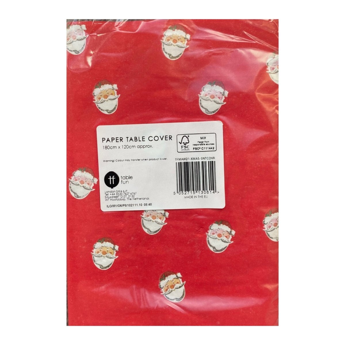 Santa Face Table Cover - Kids Party Craft