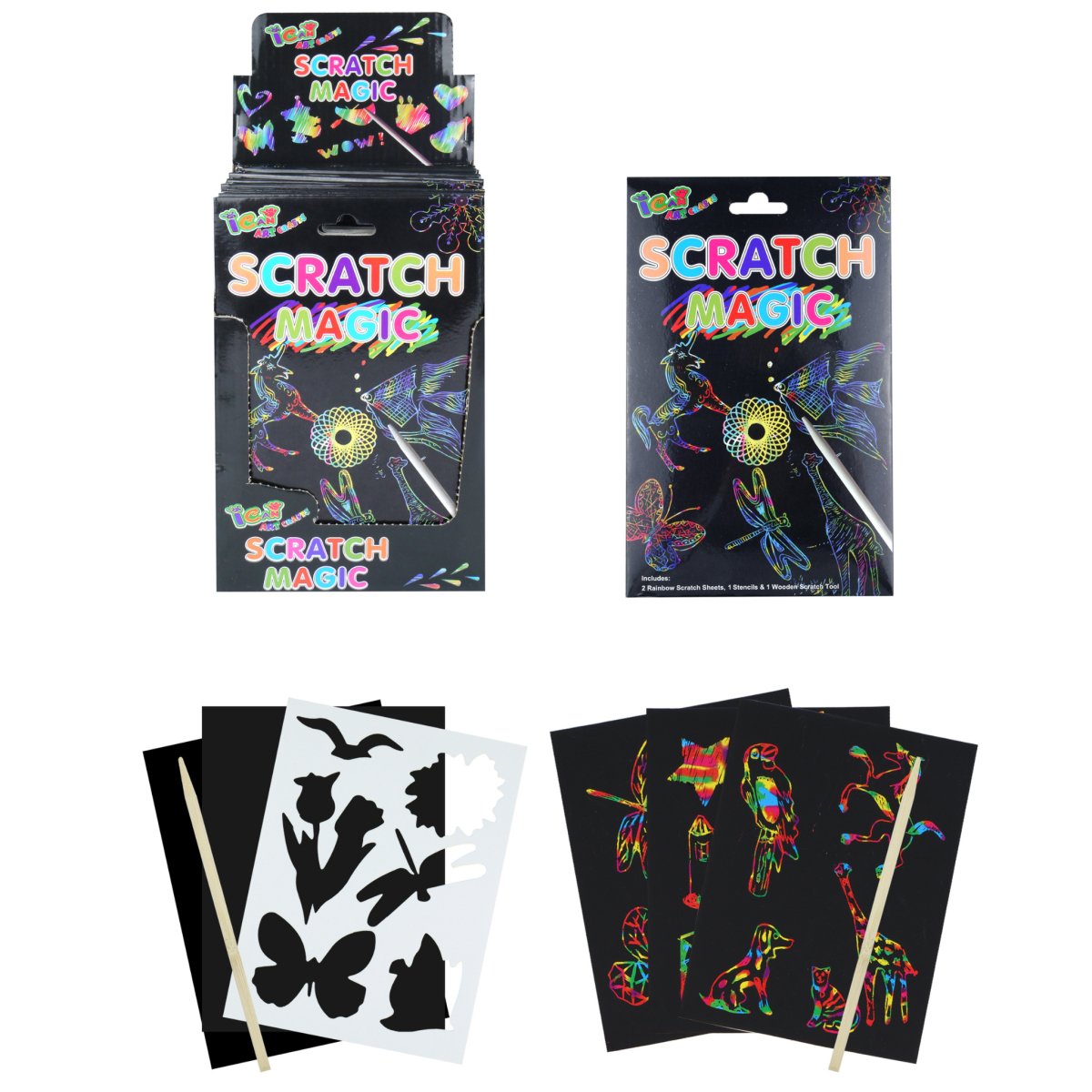 Scratch Magic Colour Set - Kids Party Craft
