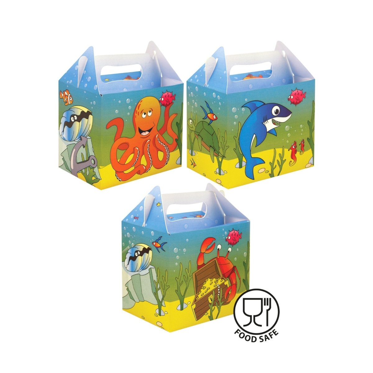 Sealife Themed Party Food Boxes - Kids Party Craft