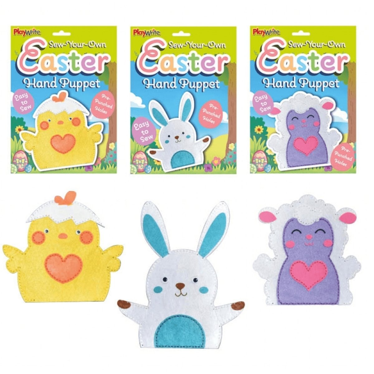 Sew Your Own Easter Hand Puppet - Kids Party Craft