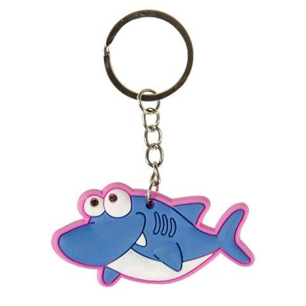 Sea Life Shark Rubber Keychain