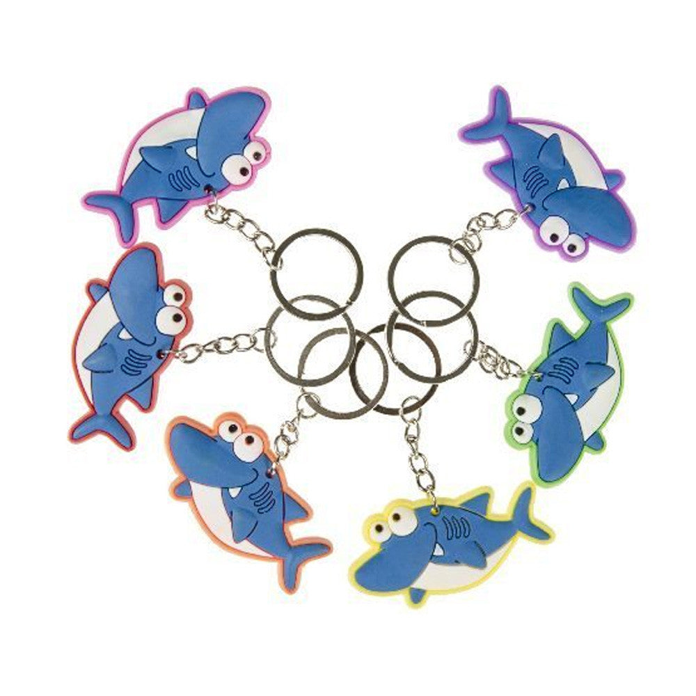 Sea Life Shark Rubber Keychain
