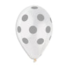 Silver Dots Printed Balloon - Kids Party Craft