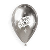 Silver Happy Birthday Balloon - Kids Party Craft