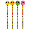 Smiley Face Pencils with Eraser Toppers - Kids Party Craft