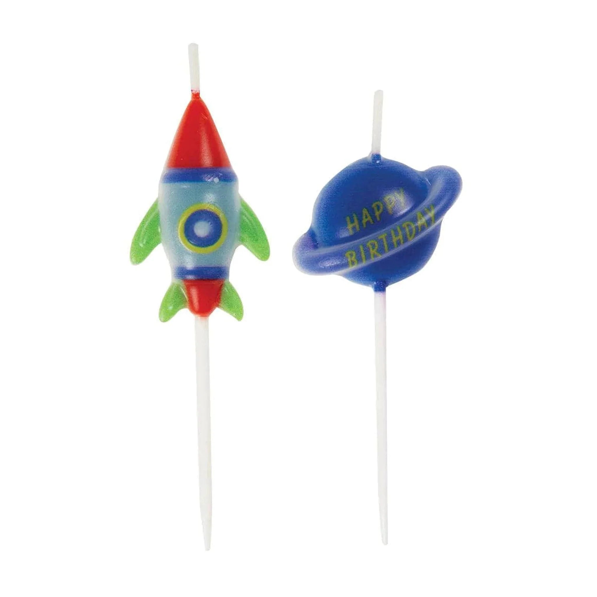 Space Birthday Candles 6pk - Kids Party Craft