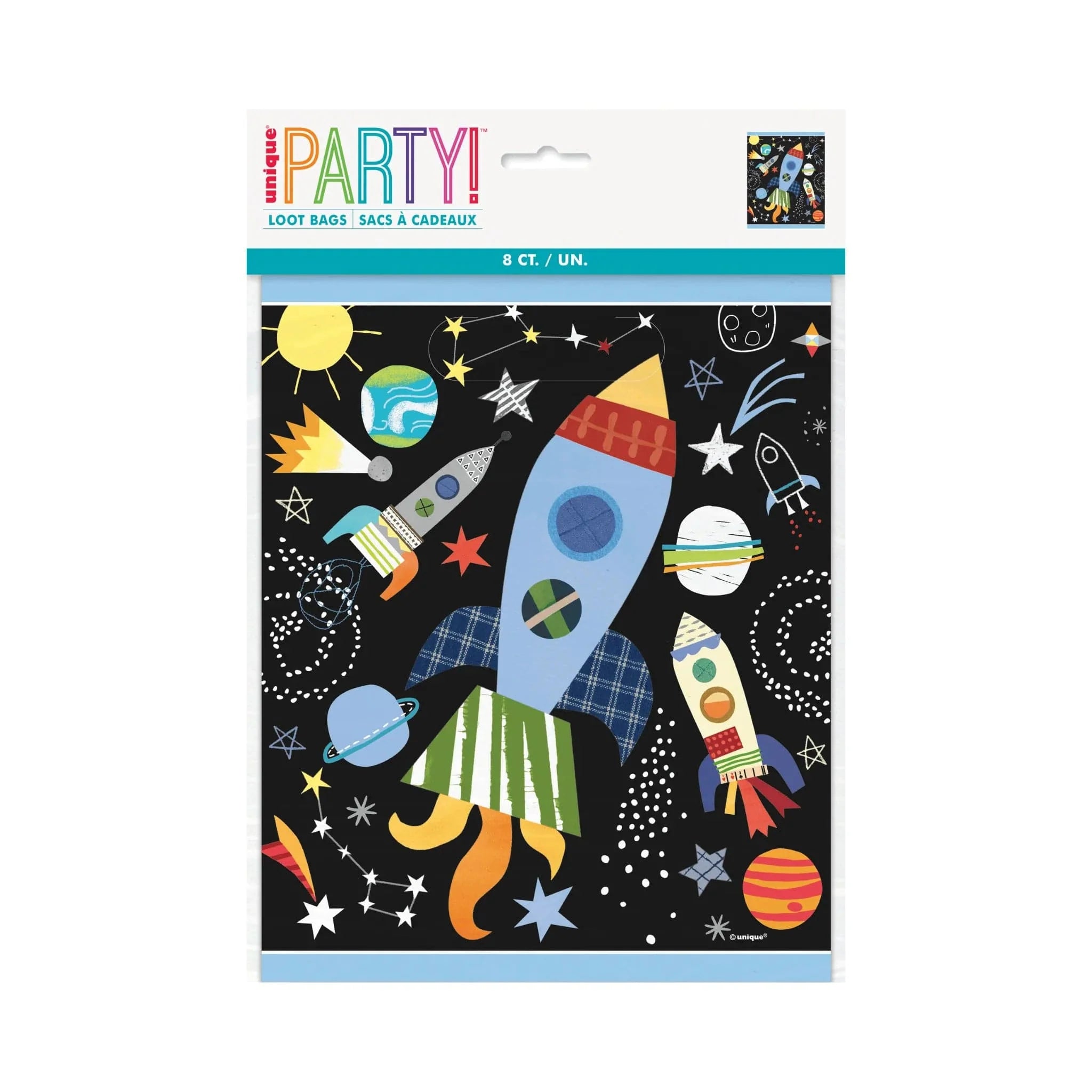 Space Party Loot Bags 8pk - Kids Party Craft