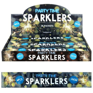 Sparklers (25cm) Pack of 6 - Kids Party Craft